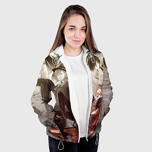 Женская куртка Чуя Накахара / 3D-Белый – фото 3