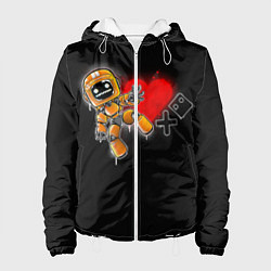 Куртка с капюшоном женская K-VRC Love Death and Robots, цвет: 3D-белый