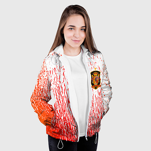 Женская куртка Сборная Испании / 3D-Белый – фото 3