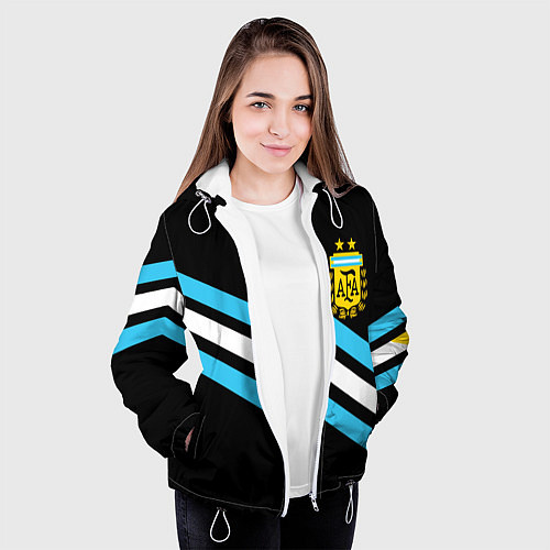 Женская куртка Сборная Аргентины / 3D-Белый – фото 3