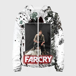 Куртка с капюшоном женская FARCRY WOLF, цвет: 3D-белый