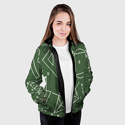 Куртка с капюшоном женская Геометрия теоремы и признаки, цвет: 3D-черный — фото 2