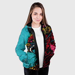Куртка с капюшоном женская Дракон Dragon, цвет: 3D-черный — фото 2