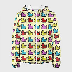 Женская куртка Утиный фон Утки Ducks