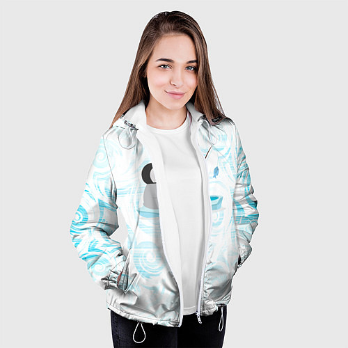 Женская куртка Пингвин рыбачит / 3D-Белый – фото 3