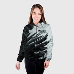 Куртка с капюшоном женская Resident Evil Village крылья, цвет: 3D-черный — фото 2