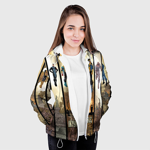 Женская куртка Неуязвимый Invincible / 3D-Белый – фото 3