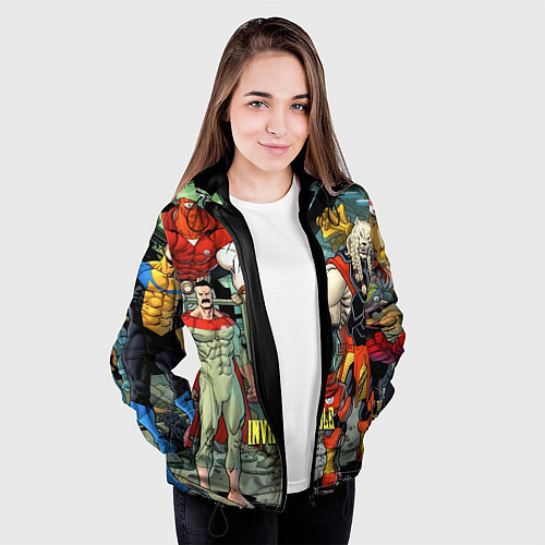 Женская куртка Неуязвимый Invincible / 3D-Черный – фото 3