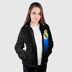 Куртка с капюшоном женская REAL MADRID РЕАЛ МАДРИД, цвет: 3D-черный — фото 2