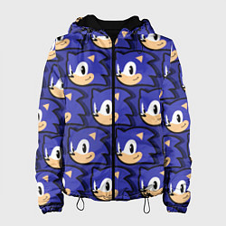 Куртка с капюшоном женская Sonic pattern, цвет: 3D-черный