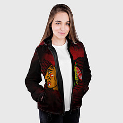 Куртка с капюшоном женская CHICAGO NHL, цвет: 3D-черный — фото 2