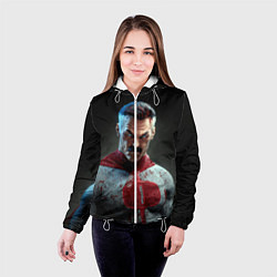 Куртка с капюшоном женская Омнимен, цвет: 3D-белый — фото 2