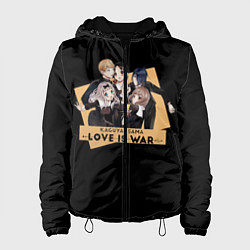 Куртка с капюшоном женская Kaguya Sama, цвет: 3D-черный