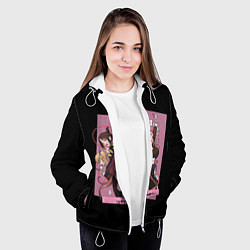 Куртка с капюшоном женская Kaguya Sama Госпожа Кагуя, цвет: 3D-белый — фото 2