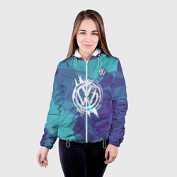 Куртка с капюшоном женская VOLKSWAGEN, цвет: 3D-белый — фото 2