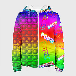 Куртка с капюшоном женская POP it!, цвет: 3D-белый