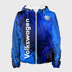 Куртка с капюшоном женская Volkswagen, цвет: 3D-белый