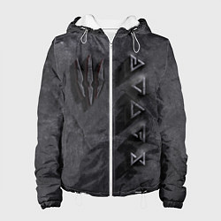 Куртка с капюшоном женская THE WITCHER КАМЕНЬ, цвет: 3D-белый