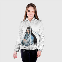 Куртка с капюшоном женская Лань Чжань, цвет: 3D-белый — фото 2