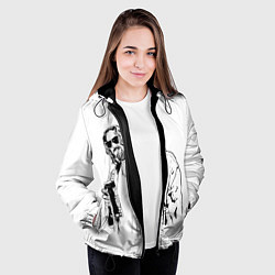 Куртка с капюшоном женская Большой Лебовски Big Lebowski, цвет: 3D-черный — фото 2