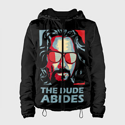Куртка с капюшоном женская The Dude Abides Лебовски, цвет: 3D-черный