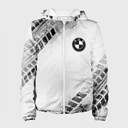 Куртка с капюшоном женская BMW ПРОТЕКТОР ШИН, цвет: 3D-белый