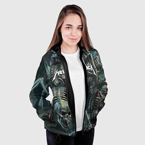 Женская куртка Metallica Metal Skull / 3D-Черный – фото 3