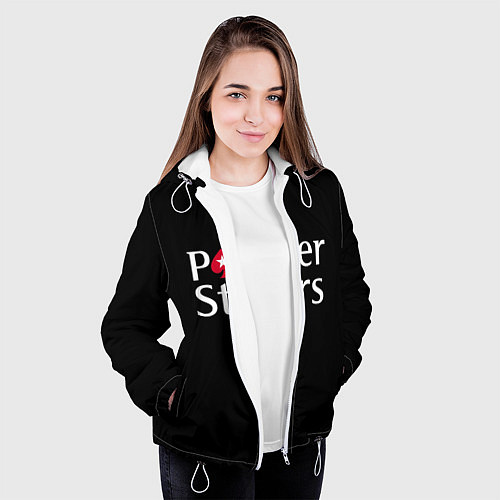 Женская куртка Poker Stars / 3D-Белый – фото 3