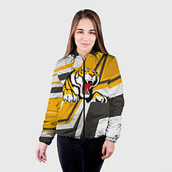 Куртка с капюшоном женская Тигр, цвет: 3D-черный — фото 2