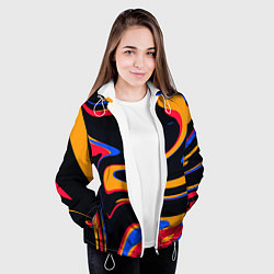 Куртка с капюшоном женская Color Mix, цвет: 3D-белый — фото 2