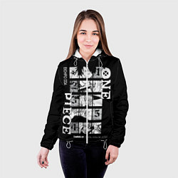 Куртка с капюшоном женская ONE PIECE Главные герои, цвет: 3D-белый — фото 2