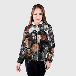 Куртка с капюшоном женская Короли Рэпа KING RAP, цвет: 3D-белый — фото 2