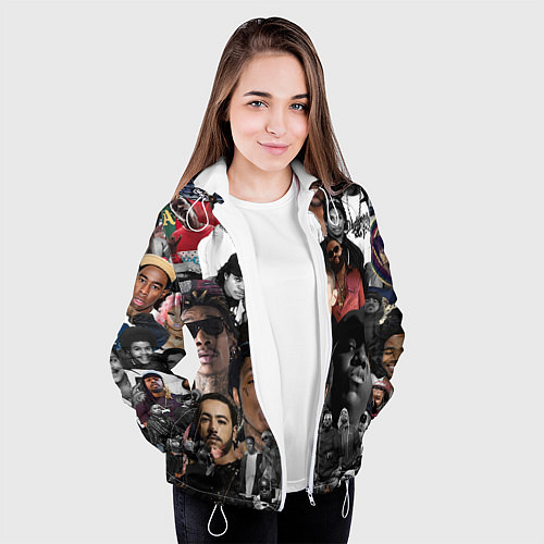 Женская куртка Короли Рэпа KING RAP / 3D-Белый – фото 3