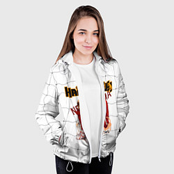 Куртка с капюшоном женская Кенма Козуме, цвет: 3D-белый — фото 2