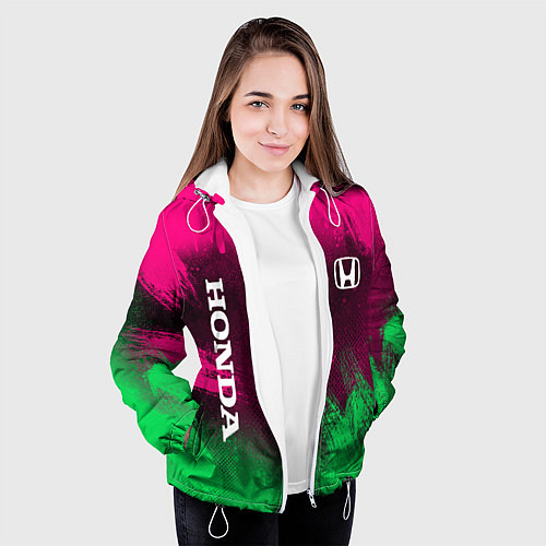 Женская куртка NEON HONDA НЕОН ХОНДА / 3D-Белый – фото 3