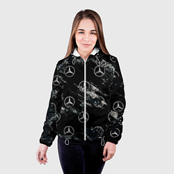 Куртка с капюшоном женская MERCEDES, цвет: 3D-белый — фото 2