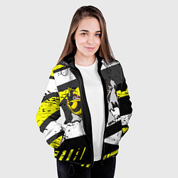 Куртка с капюшоном женская Оса 3D, цвет: 3D-черный — фото 2