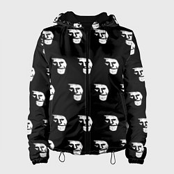 Куртка с капюшоном женская Dark trollface, цвет: 3D-черный