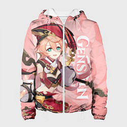 Куртка с капюшоном женская Genshin Impact, Янь Фэй, цвет: 3D-белый