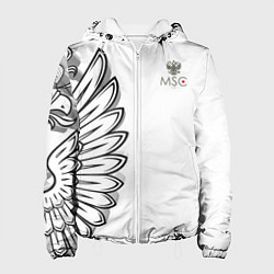 Куртка с капюшоном женская Russia MSKSide 3D Logo New 202223, цвет: 3D-белый
