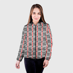 Куртка с капюшоном женская Почитай Игнатова QR, цвет: 3D-черный — фото 2