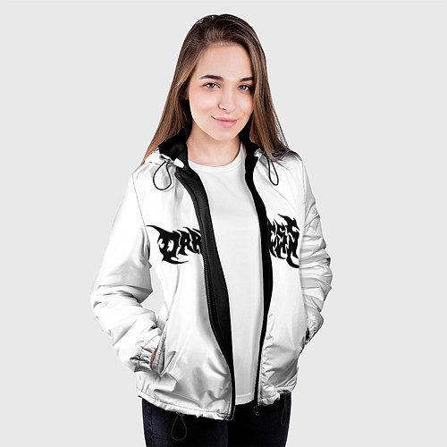 Женская куртка Face Off - Darkness / 3D-Черный – фото 3