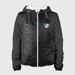 Куртка с капюшоном женская BMW LOGO AND INSCRIPTION, цвет: 3D-белый