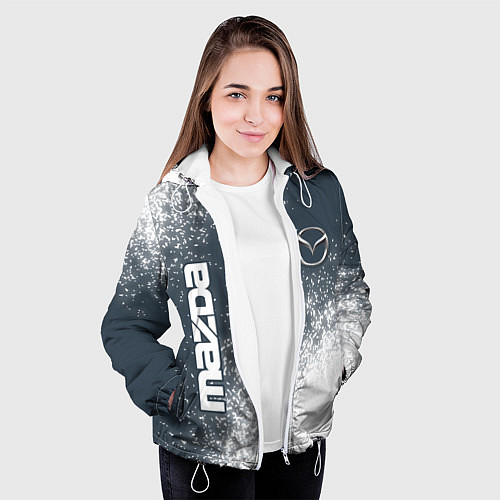 Женская куртка Мазда - Спрей / 3D-Белый – фото 3
