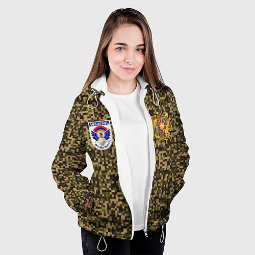 Женская куртка Вооруженные силы Армении / 3D-Белый – фото 3
