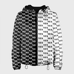 Куртка с капюшоном женская YES NO Z, цвет: 3D-черный