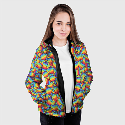 Женская куртка POP IT МИКС ПОП ИТ / 3D-Черный – фото 3