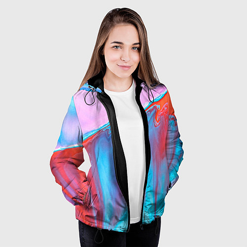 Женская куртка Вода и песок / 3D-Черный – фото 3