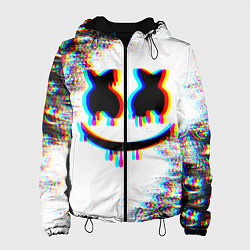 Куртка с капюшоном женская MARSHMELLOW GLITCH, цвет: 3D-черный