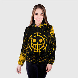 Куртка с капюшоном женская ONE PIECE PIRATES ВАН ПИС ПИРАТЫ ЖЁЛТЫЙ, цвет: 3D-черный — фото 2